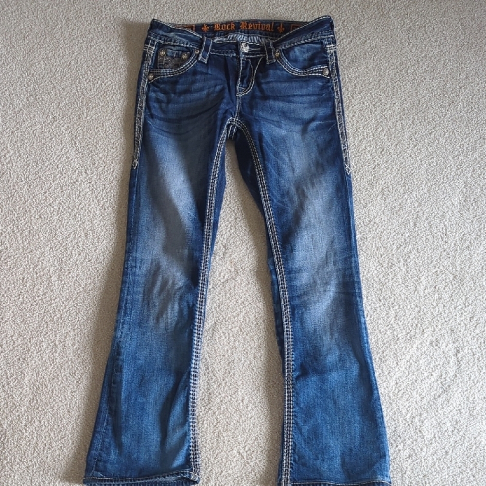 Rock Revival Blue Boot Cut Jeans